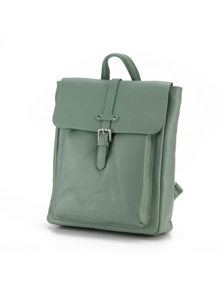 Rucsac Piele Naturala Martha verde marin